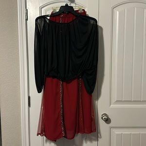 Plus size belly, dancing costume